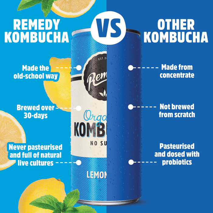 Remedy Kombucha - Lemonade 355ml