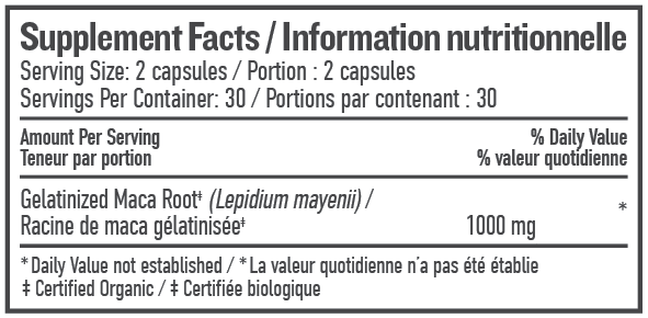 Botanica Maca Root 100mg 60caps