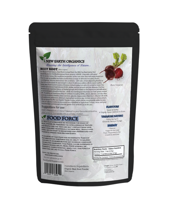 New Earth Organics Beet Root Powder 200g
