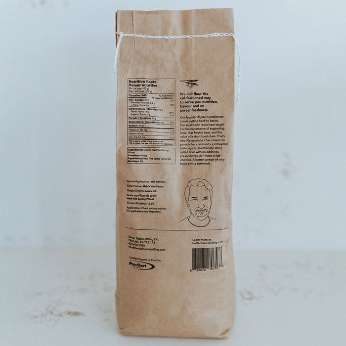 Better Basics Milling Co. Organic Whole Grain Wheat Flour 2kg