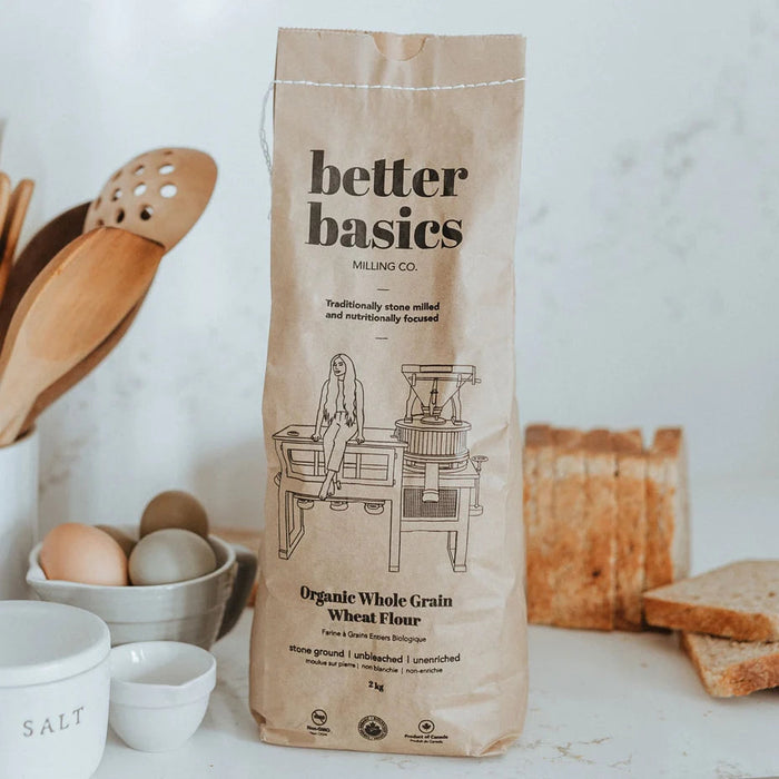 Better Basics Milling Co. Organic Whole Grain Wheat Flour 2kg
