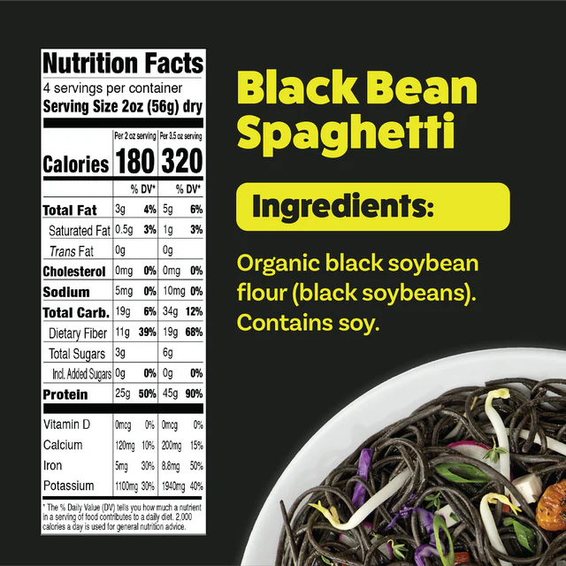 Explore Cuisine Organic Black Bean Spaghetti  200g