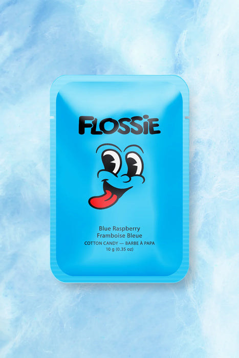 Flossie Blue Raspberry Cotton Candy – Gourmet Flavored Treat (Single Pack)