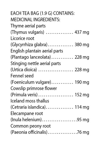 Flora Breathe Well Tea 16 Tea Bags