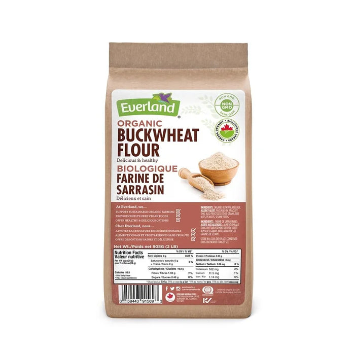 Everland Organic Buckwheat Flour – Whole Grain (25lb) 25lbs