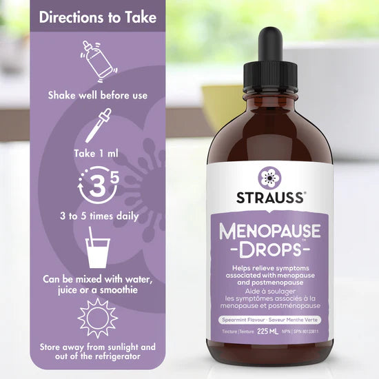 Strauss Menopause Drops – Hormonal Balance Support Formula (100ml)