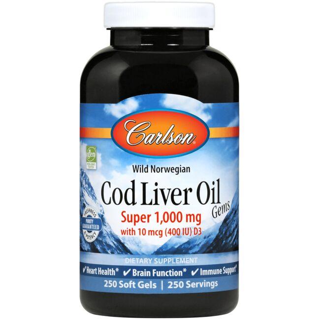 Carlson Cod Liver Oil Super 250sgels