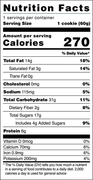 Nowhere Bakery The Candy Bar Cookie – Vegan, Gluten-Free Soft-Baked Cookie (60g)