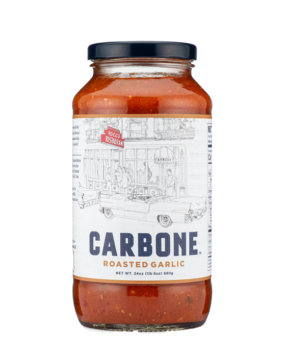Carbone Roasted Garlic Pasta Sauce - Gourmet Italian Tomato Sauce (660ml)