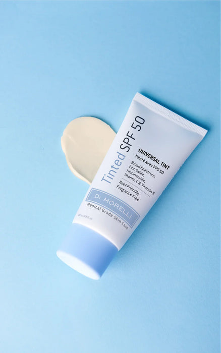 Di Morelli Tinted SPF 50 for Face & Neck, Fragrance Free & Reef Friendly  50ml