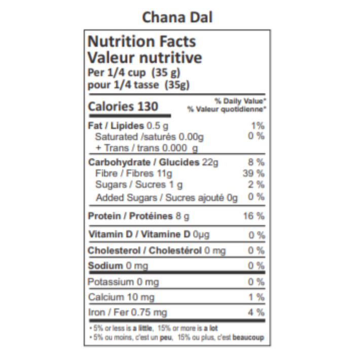 Bloom Chana Dal, Lentil, Bengal Gram, Split, Dehusked, Organic. 908g
