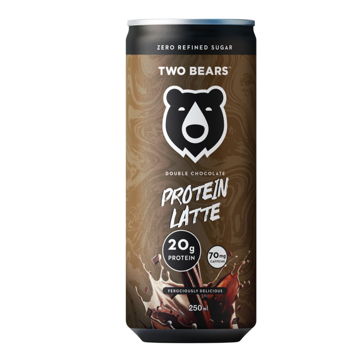Two Bears Protein Latte Double Chocolate – High-Protein Coffee Beverage (250ml)