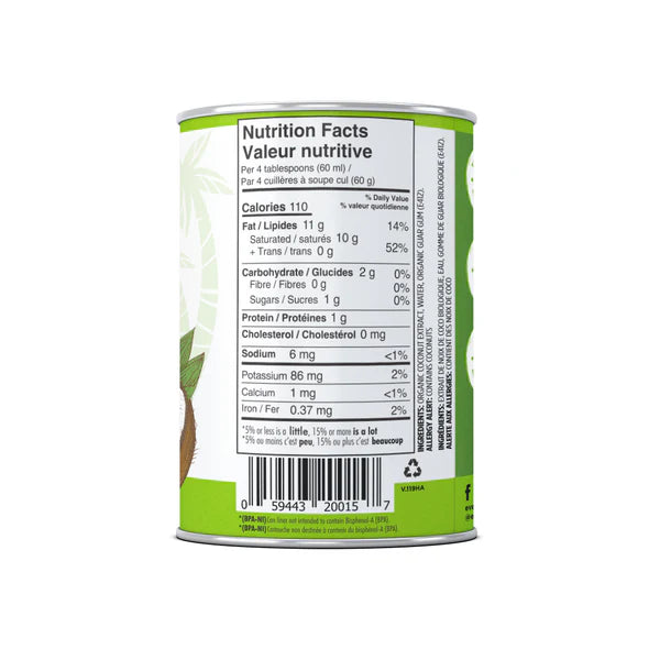 Everland Organic Coconut Milk – Guar Gum Free, Non-GMO (400ml)