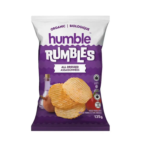 Humble Rumbles All Dressed Chips Organic 135g — Aura Natural Market