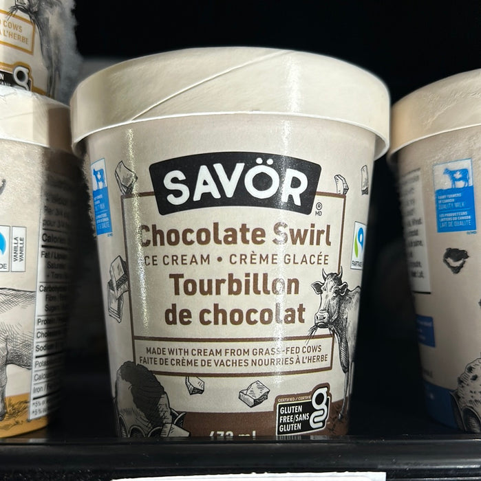 Savor Chocolate Swirl Ice Cream 473ml
