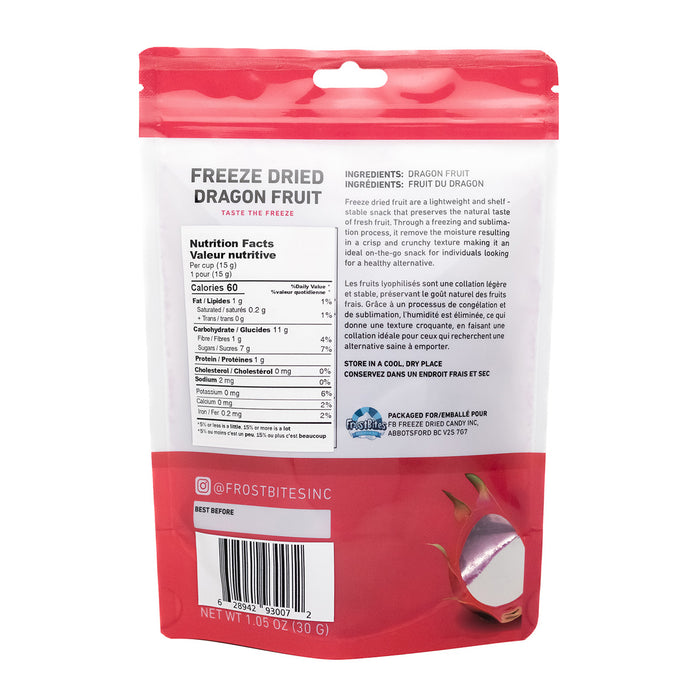 Frostbites Freeze Dried Dragonfruit – Crunchy Exotic Fruit Snack (30g)