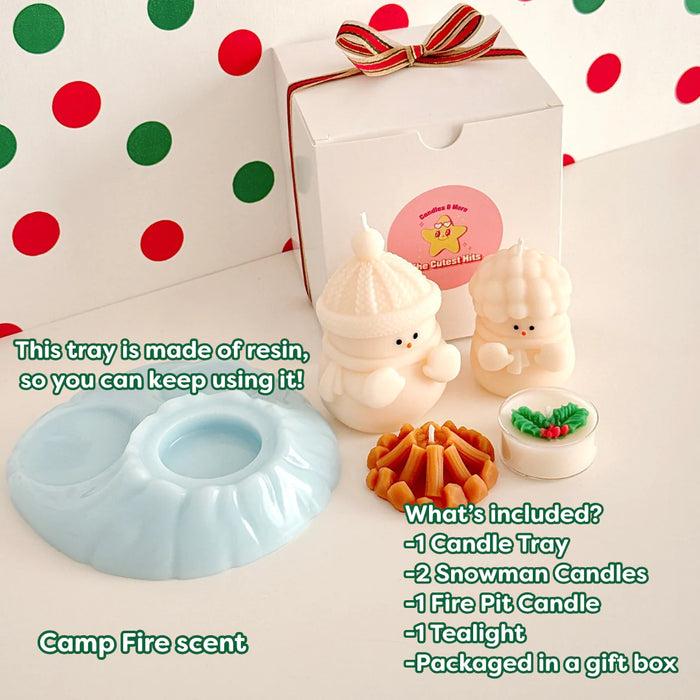 The Cutest Hits Snowman Candle Gift Set – Festive Candle Collection