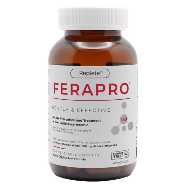Ferapro Gentle & Effective 150mg of Elemental Iron 100vcaps