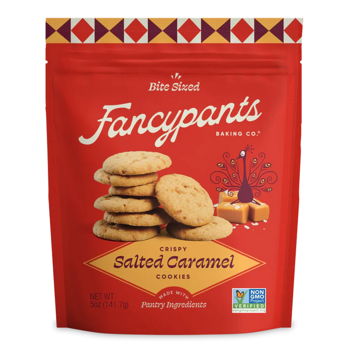 Fancypants Baking Co. Crispy Salted Caramel Cookies – Gluten-Free, Non-GMO (141.7g)