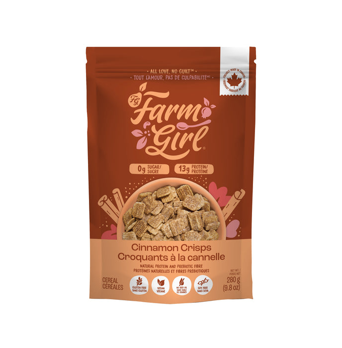 Farm Girl Cinnamon Crisps – Gluten-Free Breakfast Cereal (280g)