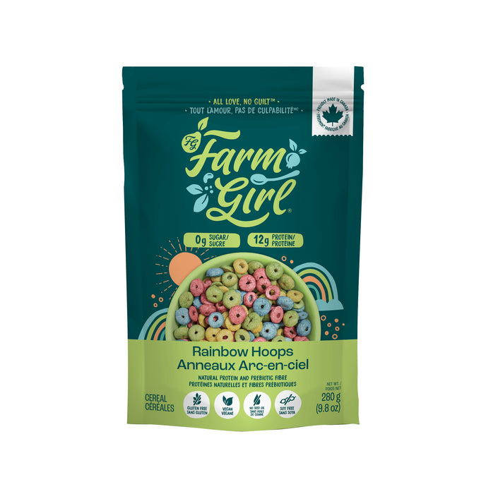 Farm Girl Rainbow Hoops – Gluten-Free Breakfast Cereal (280g)