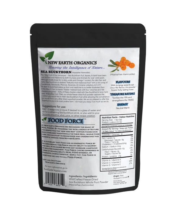 New Earth Organics Seabuckthorne Powder 200g