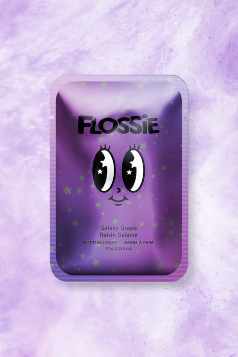 Flossie Galaxy Grape Cotton Candy – Gourmet Flavored Treat (Single Pack)