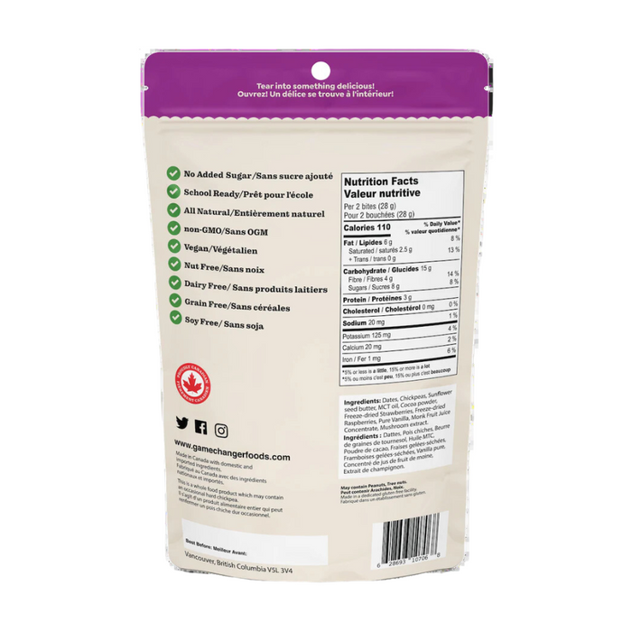 Game Changer Chickpea Bites Berry Bliss, Gluten Free, Vegan 140g