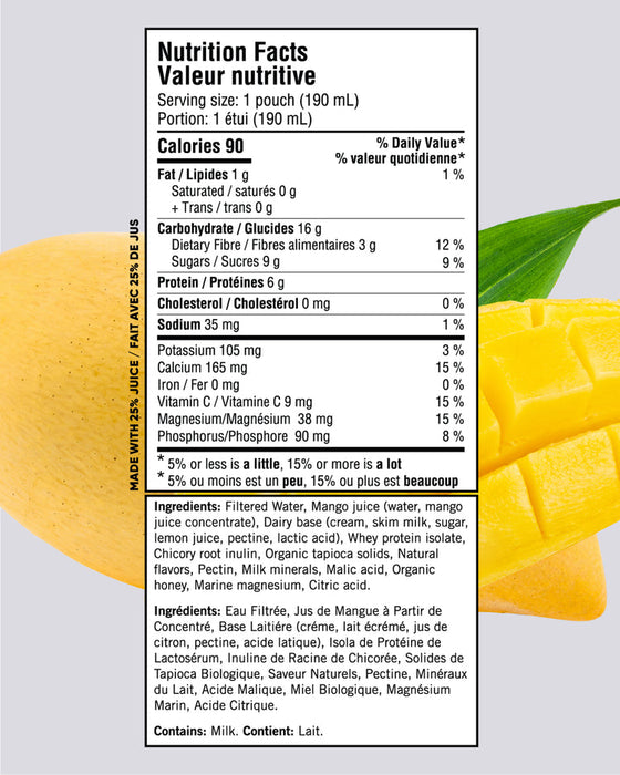 Gnubees Kid's Mango Tango Functional Fruit Shake With Calcium & Magnesium 190ml