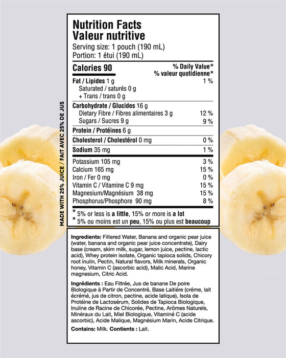 Gnubees Kid's Go Bananas Functional Fruit Shake With Calcium & Magnesium 190ml