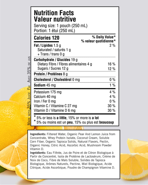 Gnubees Plus - Lemon Limelight Functional Fruit Shake (250ml)