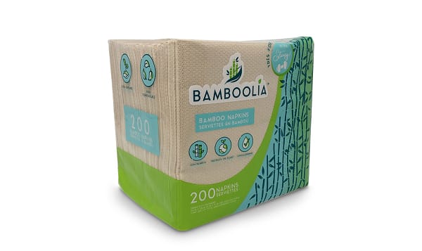 BAMBOOLIA BAMBOO NAPKINS 200ct