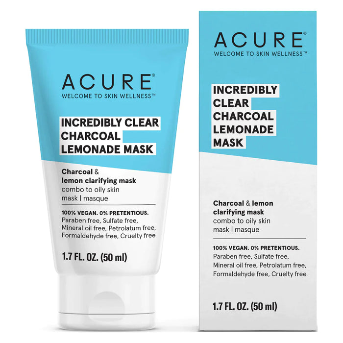 Acure Incredibly Clear Charcoal Lemonade Mask 1.7oz.