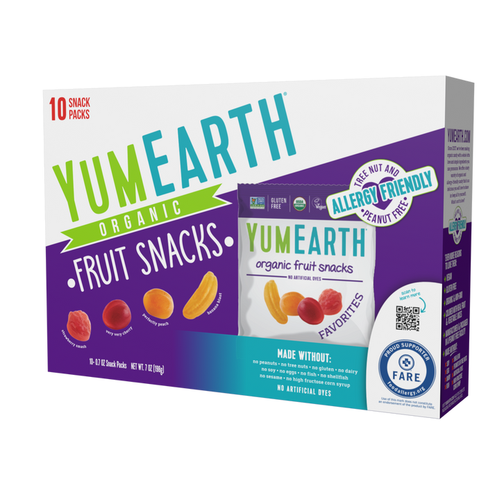 Yum Earth Organic Gummy Fruits 10snack packs