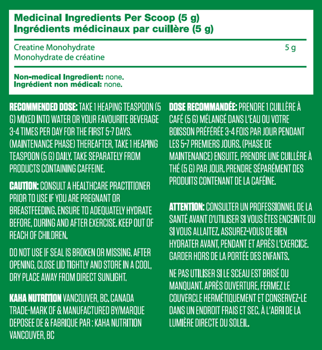 Kaha Creatine Monohydrate Natural Flavour 150g