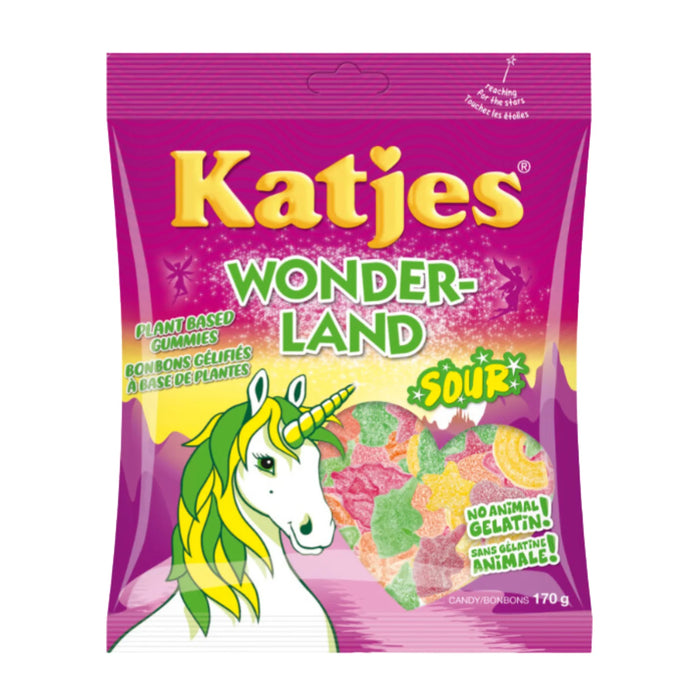 Katjes Sour Gummy Candy - Plant-Based, Vegan-Friendly (170g)