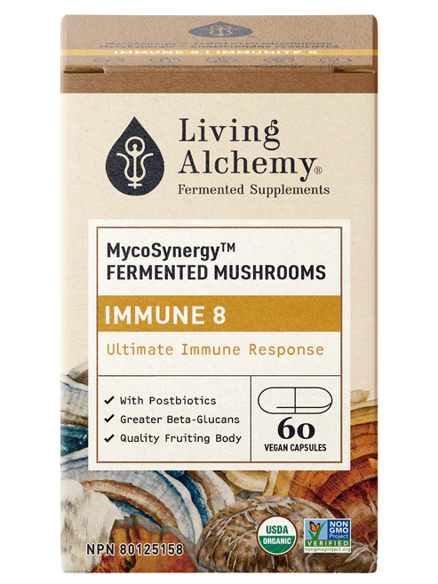 Living Alchemy MycoSynergy Fermented Immune 8 Mushrooms 60vcaps