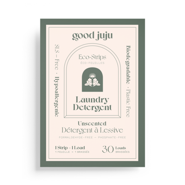 Good Juju Laundry Strips Unscented – Eco-Friendly Detergent (36 Loads) 36loads