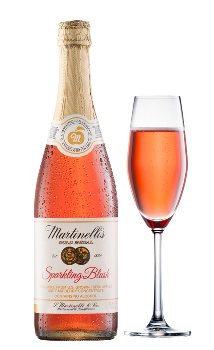 Martinelli's Sparkling Blush Non Alcohol Juice From Fresh Apples & Raspberry Concentrate 750ml