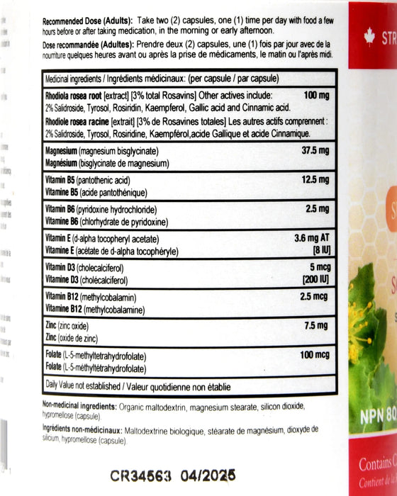 Rhoziva - Mental Fatigue & Anxiousness 60caps