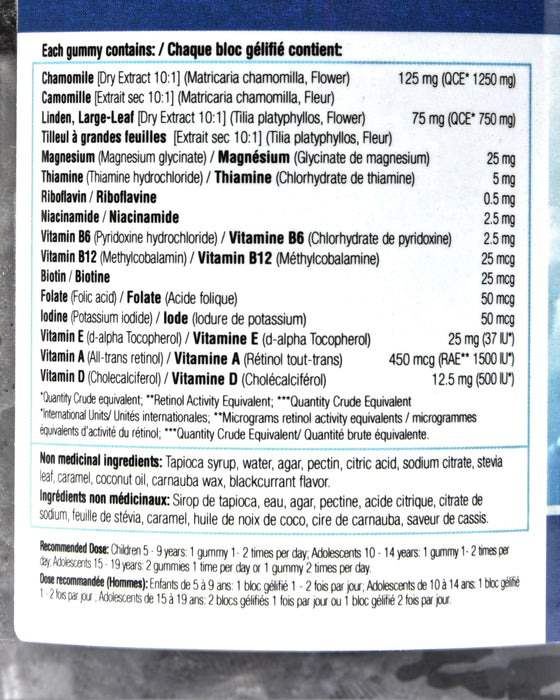 Dr. Klein's Keep Calm for Kids (L-theanine, Chamomile etc) - 30 gummies