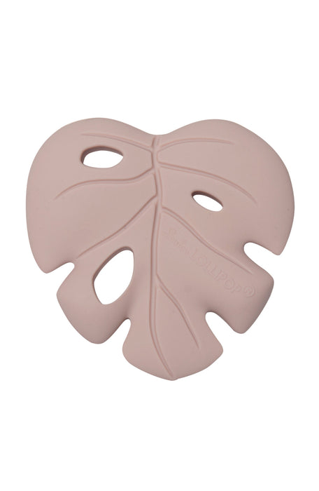 Loulou Lollipop Monstera Silicone Teether Pink  1 teether