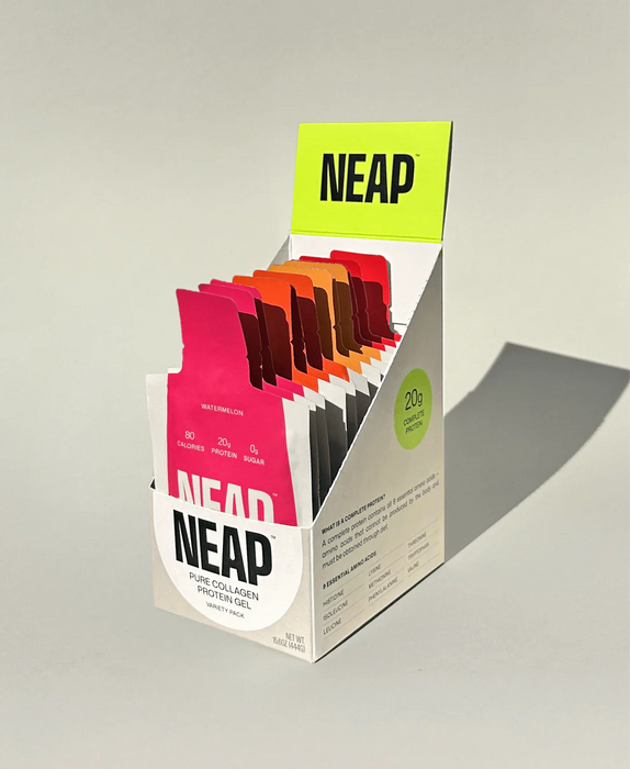 NEAP Pure Collagen Protein Gel Variety Pack – Assorted Flavours, Skin & Joint Support (12 x 37g) 37g x 12