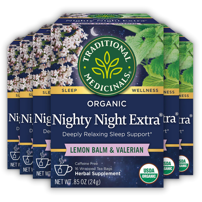 Traditional Medicinals Nighty Night Extra - Lemon Balm & Valerian 16 Tea Bags