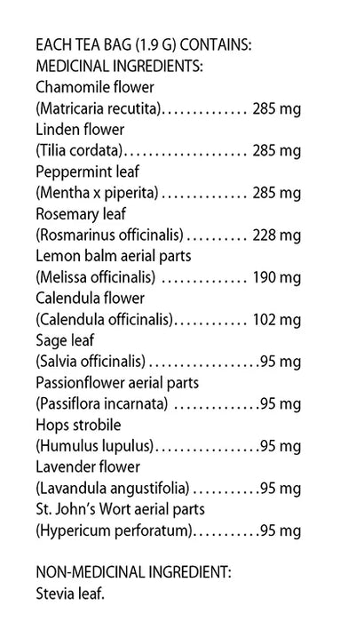 Flora Nerval Tonic Tea 16 Tea Bags