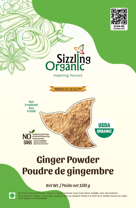 Sizzling Organic Ginger Powder 50g