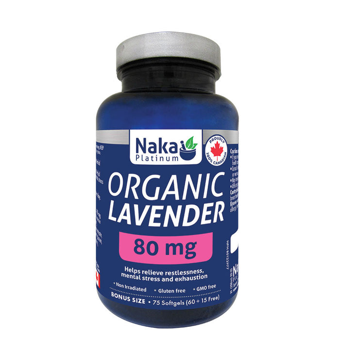 Naka Organic Lavender  75soft gels