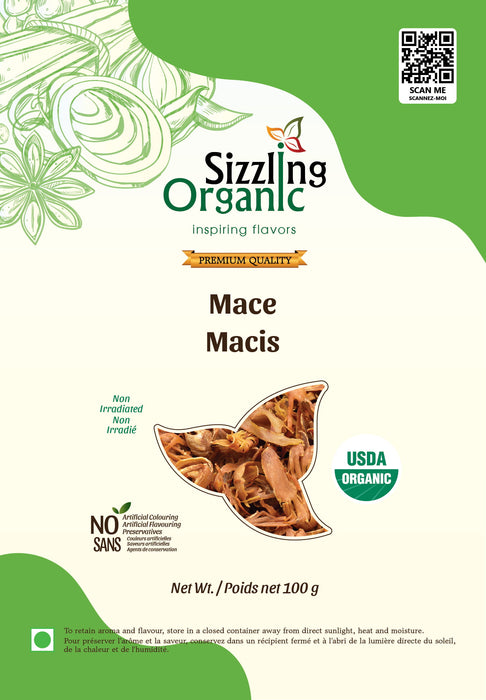 Sizzling Organic Mace Whole 50g