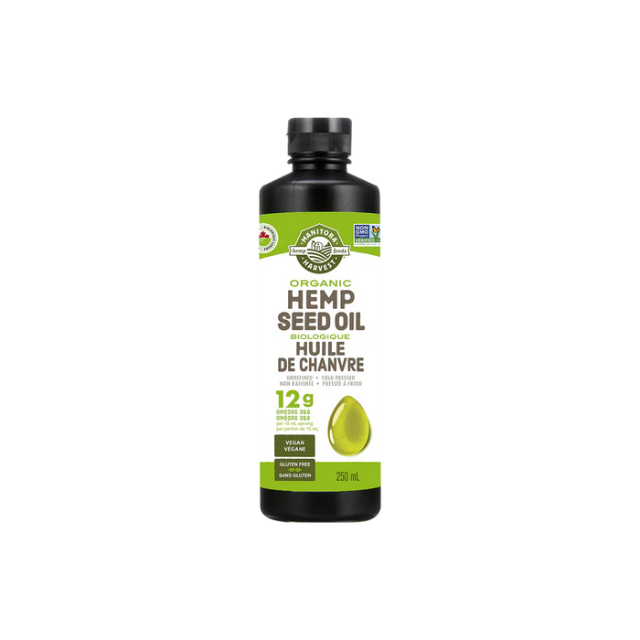 Manitoba Harvest Organic Hemp Oil – Cold-Pressed, Omega-Rich (250ml)