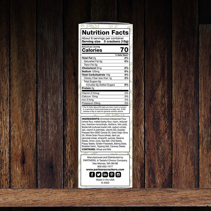 Partners Crackers – Everything & More, Gourmet Snack (124g)